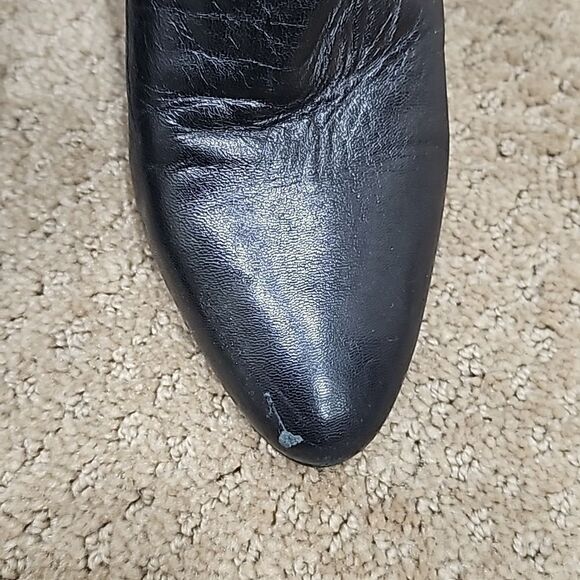 -Hugo Boss made in Italy wedge leather Ladies booties size 36 US6 - Picture 11 of 11